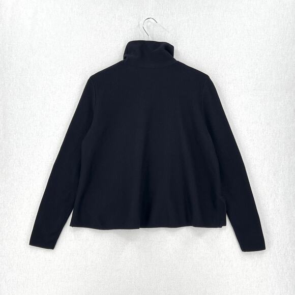 COS A-line Roll Neck Sweater Womens Small Merino Wool Swing Loose Long Sleeve - Picture 2 of 8